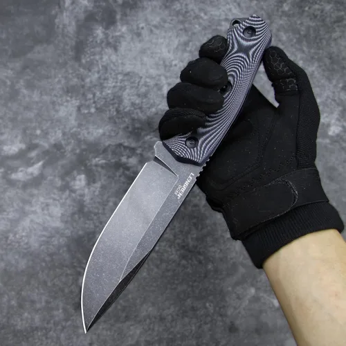 Vista 8 de Cuchillo Cruiser de 10.9 pulgadas para caza, cuchillo táctico de campamento al aire libre, mango afilado de acero G10 DC53, funda Kydex (negro)
