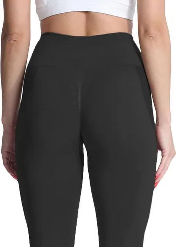 Vista 6 de Aoxjox Leggings sin costuras para mujer, control de abdomen, entrenamiento, gimnasio, fitness, deporte, yoga, pantalones