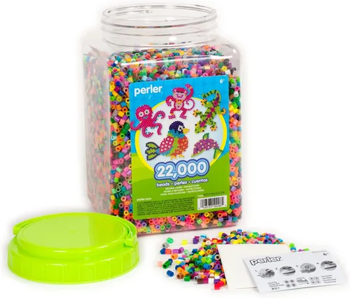 Vista 3 de Perler Tarro de cuentas de fusión multimezcla, colores surtidos, paquete de 22000 (PER17000)