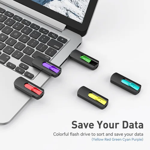Vista 2 de Aiibe Unidad flash de 32 GB, paquete de 10 unidades flash USB 2.0 de 32 GB