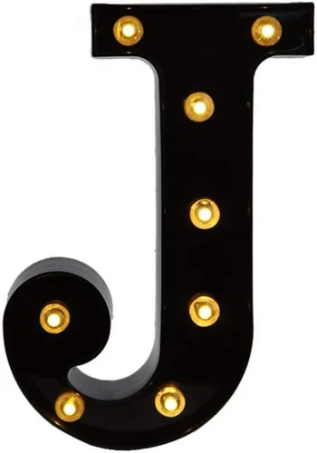 Vista 27 de Ulalaza Letrero de luz LED en blanco y negro, 2 letras AA alimentadas por batería para boda, fiesta de cumpleaños, lámpara de Navidad, luz nocturna
