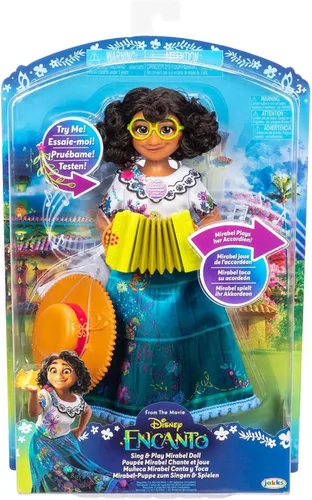 Vista 2 de Disney Encanto - Muñeca Mirabel Canta y Toca, canta música y toca el acordeón