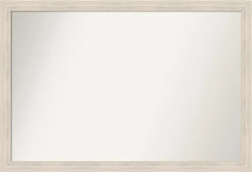 Vista 520 de Amanti Art Espejo personalizado, espejo de baño estrecho Alexandria White Wash, espejo de pared o espejo de tocador de baño sobre el fregadero