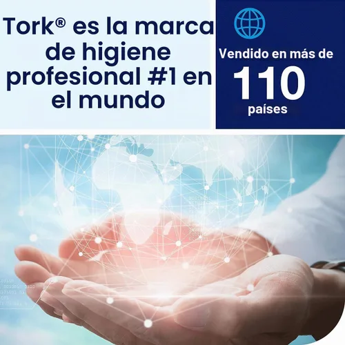 Vista 8 de Tork HB9201 Rollo de toallas perforadas de tamaño conveniente blanco, certificado compostable, 30 x 120 toallas