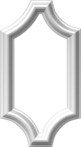 Vista 13 de Ekena Millwork PNL16X20AS-02 Panel de pared moldeado festoneado Ashford de 16 pulgadas de ancho x 20 pulgadas de alto x 1/2 pulgada de profundidad