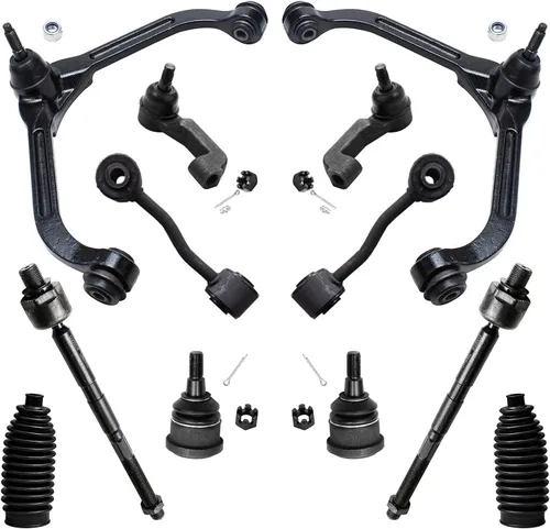 Vista 46 de Detroit Axle - Kit de extremo de 12 piezas para Ford Explorer Mercury Mountaineer 1998-2001 1999 2000, 2 brazos de control delanteros superiores
