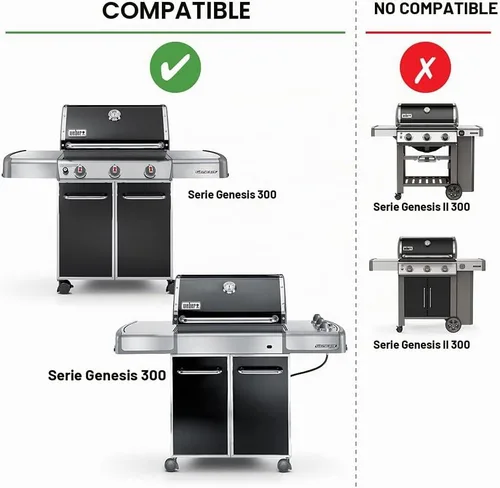 Vista 5 de Parrillas para cocina de hierro fundida esmaltadas en porcelana, marca Weber 7524 (19.5 x 12.9 x 0.5).