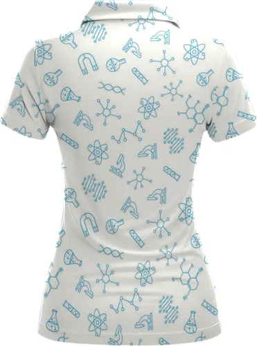 Vista 2 de Polomore Womens Golf Shirt Teacher Outfits for Women Teacher Shirts Teacher Gifts Teacher Polo Science Teaching Lovers Gifts