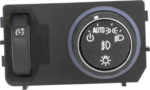 Vista 10 de CCIYU Interruptor de faros delanteros compatible con Chevrolet Blazer/S10 1998-2004, para GMC Jimmy 1998-2001, para GMC Sonoma 1998-2004