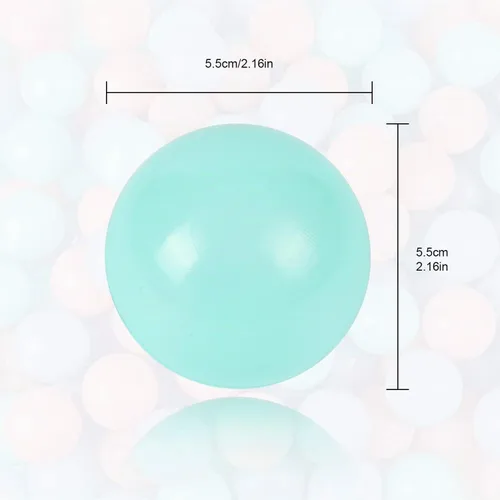 Vista 2 de TRENDBOX 100 piezas Bolas de Piscina de Bolas Macaron Bolas de Plástico para Piscina de Bolas Corralito de Juegos Bebés Niños Niñas Fiestas