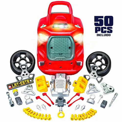 Vista 5 de Lanard: Motor Master Engine Workshop, Tuff Tools - Juego de revisión de motor de luz y sonido, desmonta y reconstruye, para edades de 3 años