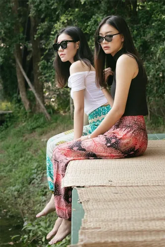 Vista 3 de LOFBAZ Harem Pants for Women Yoga S-4XL Plus Boho Hippie Clothing PJ