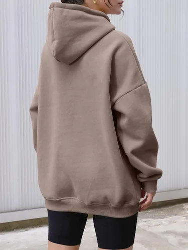 Vista 34 de AUTOMET Sudaderas con capucha de gran tamaño para mujer, sudaderas de forro polar con capucha 2024, ropa de otoño, trajes de moda, suéter de invierno