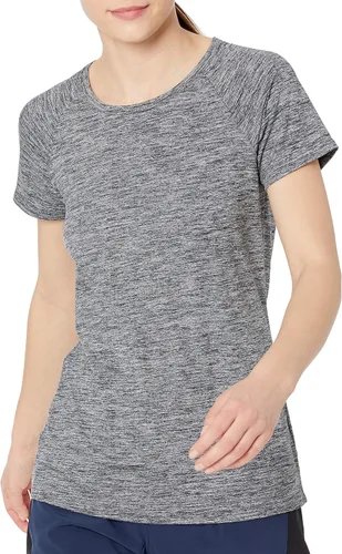 Vista 2 de Tienda Essentials Camiseta Tech Stretch de manga casquillo para mujer, paquete de 2
