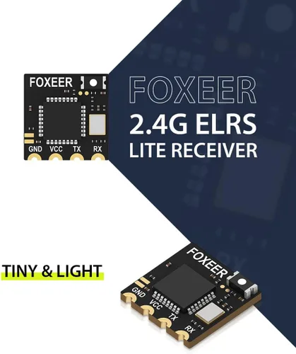 Vista 2 de 2.4G ELRS Lite Receptor LED Indicador Entrada 5V para RC FPV Drone Quadcopter