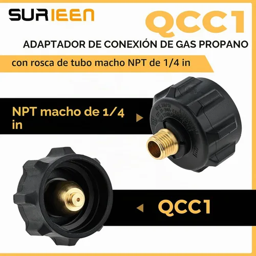 Vista 2 de Manguera de extensión de propano NPT de 1/4", reemplazo
