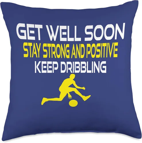 Vista 5 de DesignsByKelley Best Wishes Fast Recovery Gifts Get Well Soon - Almohada de baloncesto para niños, niñas, adolescentes, atletas, 15.7 x 15.7 in