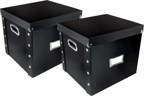 Vista 19 de Snap-N-Store Caja de almacenamiento de discos de vinilo - 12" - 1 paquete - Caja que contiene hasta 75 álbumes de vinilo - Púrpura