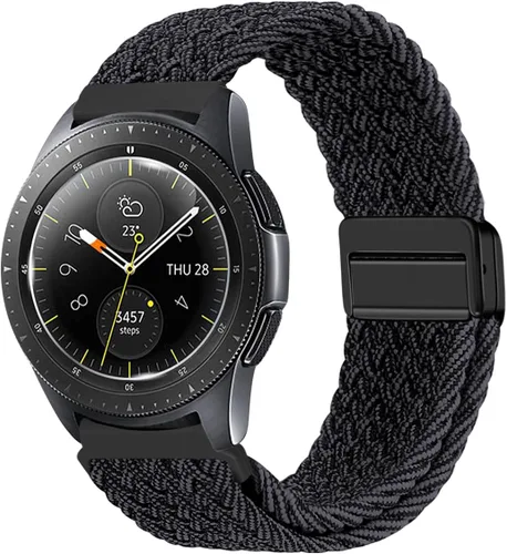 Vista 2 de Correa de nailon compatible con Samsung Galaxy Watch 7/6/5/4/FE 1.732 in 1.575 in/Galaxy Watch 5 Pro 1.772 in/Watch 4/6 Classic 1.850 in 1.811 in