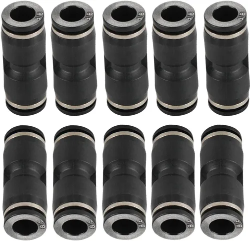 Vista 10 de 10 piezas Unión recta 1/2 "x 1/2" tubo OD empuje para conectar accesorios