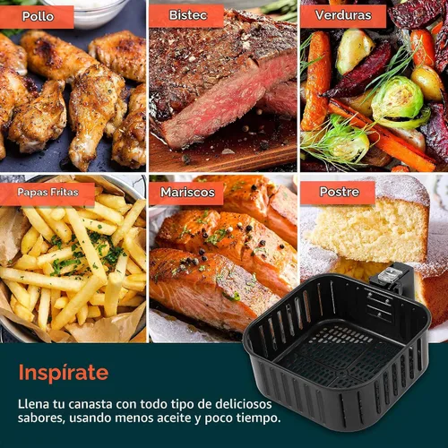 Vista 8 de COSORI Accesorios para freidora de aire, cesta original de repuesto de 5.8 cuartos de galón para freidora COSORI CP358-AF, CS358-AF, antiadherente
