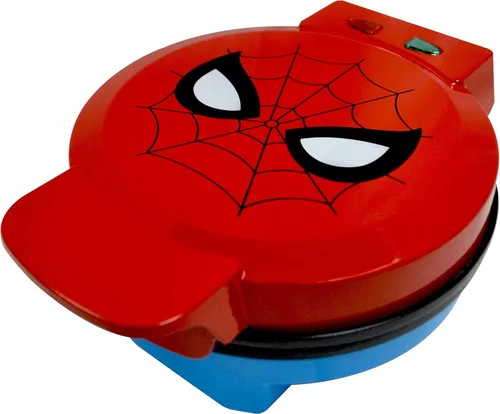 Vista 3 de Uncanny Brands Marvel Deadpool Waffle Maker - Merc With a Mouth on Your Waffles- Plancha para gofres