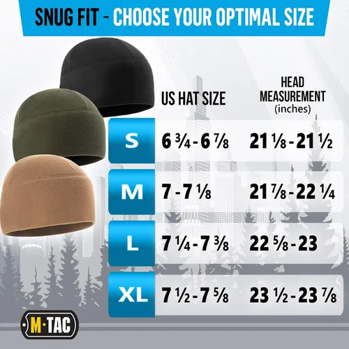 Vista 5 de M-Tac Gorro de forro polar para reloj, gorro táctico militar militar de invierno