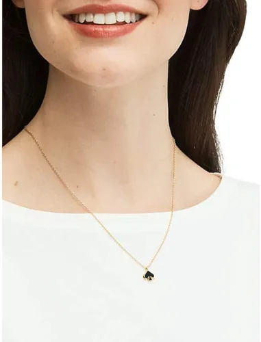 Vista 3 de Kate Spade Everyday Spade - Mini colgante de esmalte negro, Latón, No es una piedra preciosa