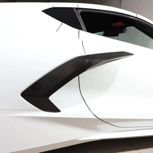 Vista 5 de Cubierta para manija de puerta de automóvil para Chevrolet Corvette C8 Stingray Z06 2020-2025, accesorios de decoración de puerta de ventilación