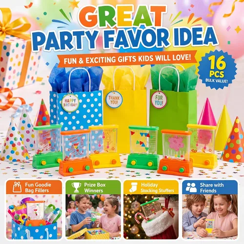 Vista 5 de Zhanmai Juego de agua de mano, 16 unidades, mesas de agua para lanzar anillos de agua para playa, juguete de fiesta, entretenimiento divertido, sin