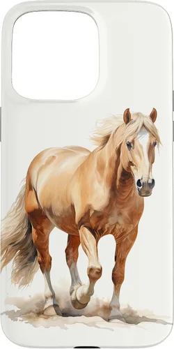 Vista 31 de Funda para iPhone 16 con diseño de caballo Palomino