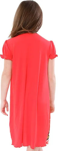 Vista 5 de Miraculous Camisón de mariquita Camisón de lunares para niñas Camisones y camisas de dormir Tikki para niñas Tallas 5 a 12, rojo