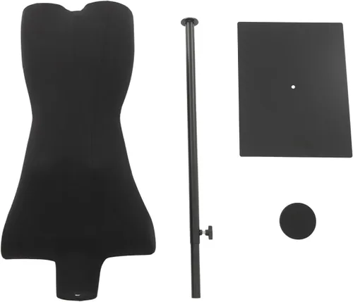 Vista 9 de Maniquí femenino con forma de torso, 51.18-70.87 pulgadas, maniquí de costura ajustable en altura con soporte de metal, cuerpo de maniquí