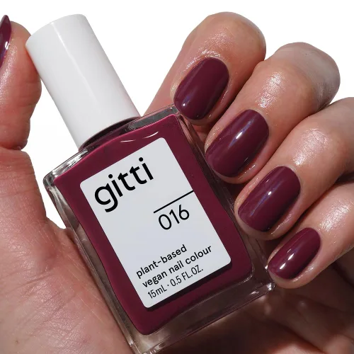 Vista 23 de gitti Esmalte de uñas a base de plantas No tóxico, libre de 30, basado en ingredientes de origen natural, libre de crueldad, vegano