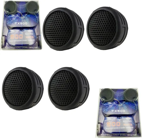 Vista 5 de TX 5 pares de 500 vatios Super Car Audio Dome Tweeters 2500W potencia máxima total