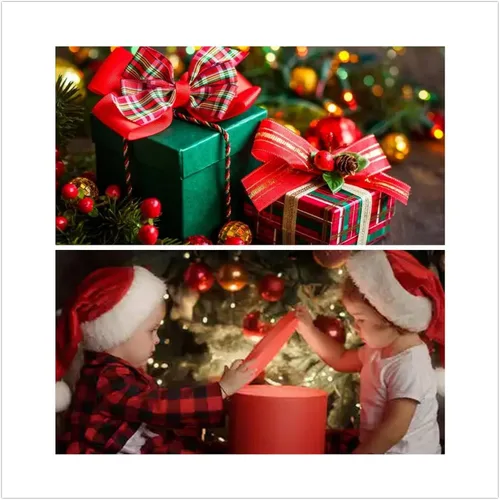 Vista 6 de LitBear Mameluco de Navidad para bebé recién nacido, conjunto de ropa de 3-18 meses