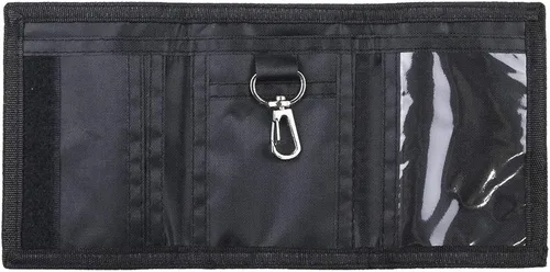 Vista 3 de Cartera de lona triple RFID para deportes al aire libre para hombres lindo monedero con cremallera y bolsillo frontal para niños color camuflaje