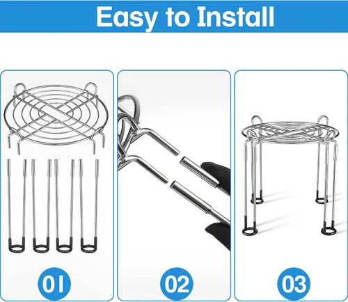 Vista 5 de Dreyoo Soporte de filtro de agua de 8 pulgadas de alto por 9 pulgadas de ancho compatible con el sistema de filtro de agua Berkey, soporte de acero