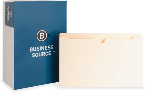 Vista 2 de Business Source, BSN65803, 2" expansibles de 2 capas bolsillos para archivo, 50 / caja, Manila