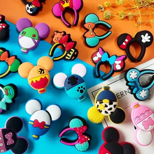 Vista 5 de Dijes para zapatos de ratón para zuecos, paquetes de gibbets de moda, pulseras con agujero, accesorios para niños, adolescentes, mujeres, regalos
