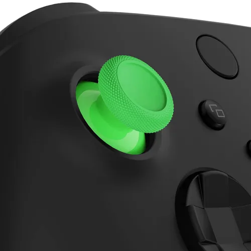 Vista 2 de eXtremeRate Replacement Controller Joystick for Xbox One - 4 PCS Green & Blue Thumbsticks Analog Thumb Sticks for Xbox Series XS, Xbox One SX, Elite