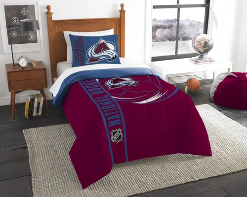 Vista 10 de Juego de edredón y funda de almohada para cama individual o matrimonial/queen, con licencia oficial de la NHL
