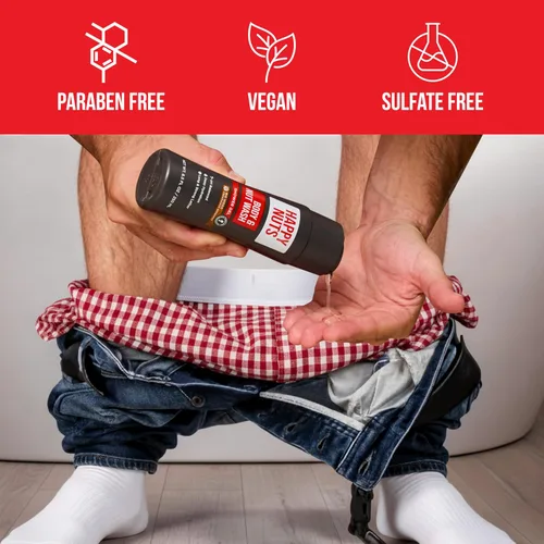 Vista 6 de HAPPY NUTS Big Wood - Gel de ducha hidratante para hombres, gel de ducha natural con limpieza profunda para pieles sensibles, jabón corporal