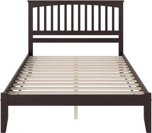 Vista 9 de AFI, Mission Queen - Cama plataforma color espresso