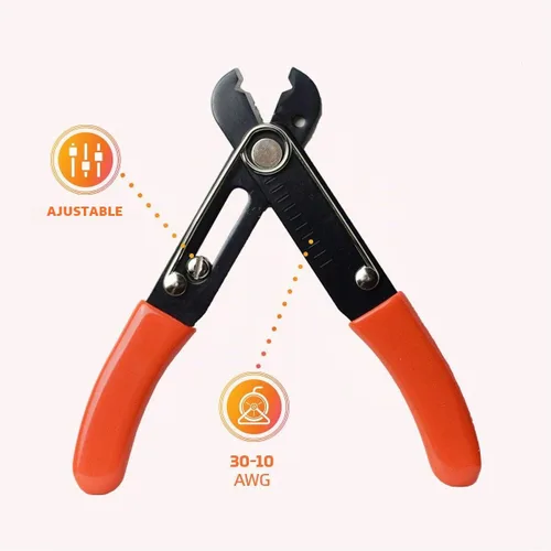 Vista 6 de Paladin Tools PA1161 - Herramienta pelacables ajustable, cortador de cables eléctrico, 30-10 AWG (grado profesional)