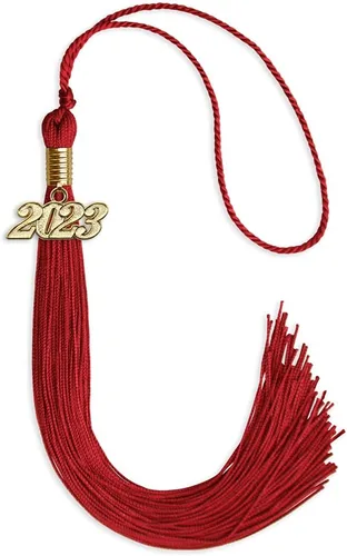 Vista 188 de Endea Graduation - Borla de un solo color con fecha dorada (Oro Antiguo, 2020)