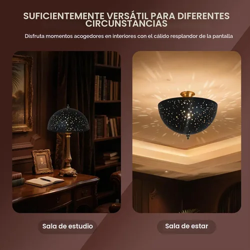 Vista 5 de ALUCSET Pantalla de lámpara con clip, cubierta de bombilla con forma de cúpula de metal, decoración de iluminación moderna, pantalla pequeña