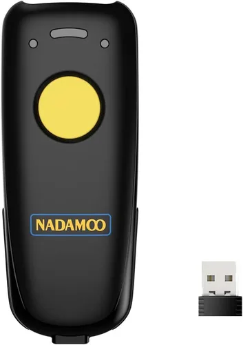 Vista 8 de NADAMOO Escáner de código de barras inalámbrico compatible con función Bluetooth, 2.4G inalámbrico y con cable, escáner de código de barras 3 en 1