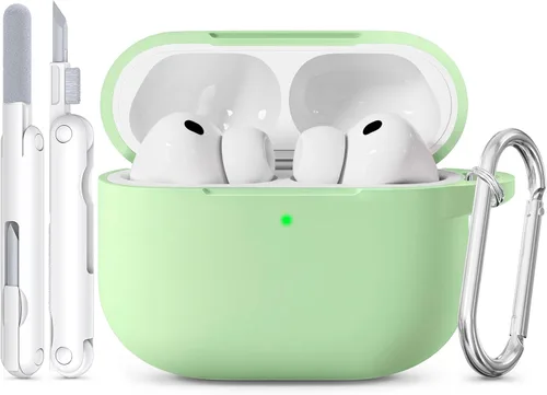 Vista 20 de Funda para AirPods Pro 3 2025 con tapa magnética, bonita funda de silicona suave compatible con Apple Airpods Pro de 3ª generación, funda rosa