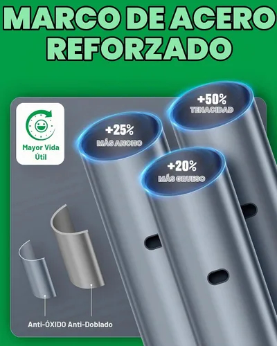 Vista 4 de ACEPIC - Cochera resistente mejorada de 13 x 20 pulgadas, garaje portátil para conducir Features Roll-up Windows & Doors, Portable Garage with UV